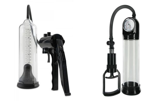 Hand vacuum pumps for penis enlargement and erection improvement for men